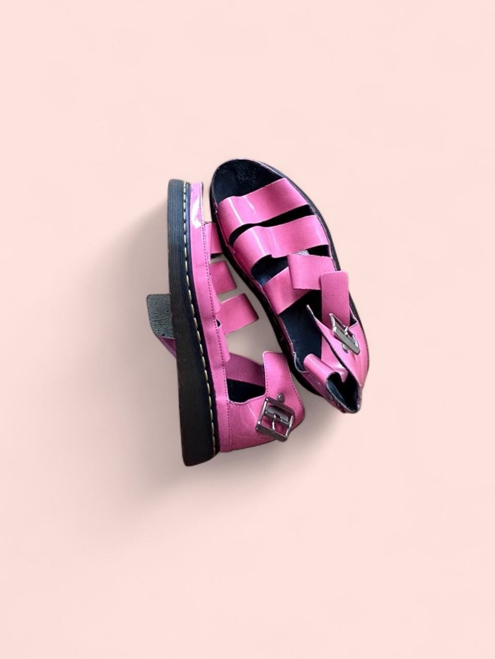 Rare Dr. Martens Women’s Pink Clarissa Sandals with Buckle | Size 8.5/9
